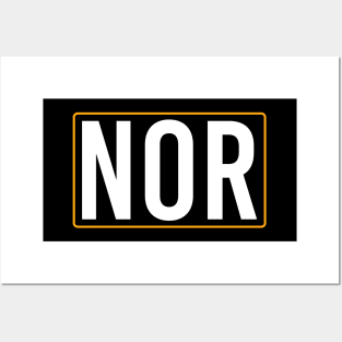 Norris - Driver Tag Posters and Art